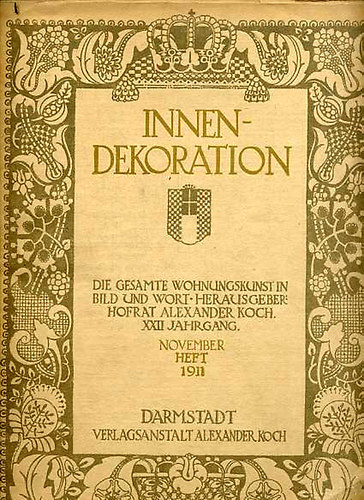 Innen-dekoration 1911 November
