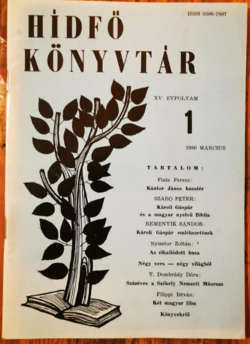 H�df� K�nyvt�r XV. �vfolyam 1.