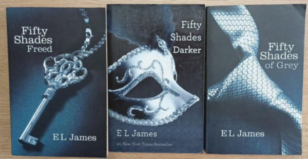 EL James - 3 db Fifty Shades k�tet: Fifty Shades Freed - Fifty Shades Darker - Fifty Shades of Grey