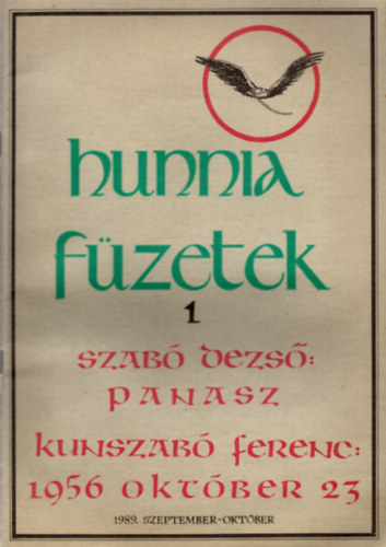 Szőcs Zoltán (szerk.) - Hunnia füzetek 1. (1989. szeptember-október)