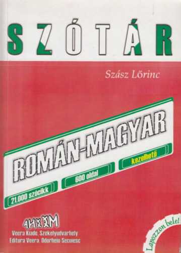 Sz�sz L�rinc - Rom�n-magyar sz�t�r
