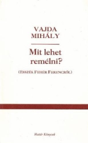 Vajda Mihály - Mit lehet remélni