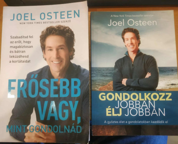 Joel Osteen - 2 db Joel Osteen: Ersebb vagy, mint gondolnd + Gondolkozz jobban, lj jobban