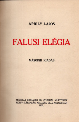 prily Lajos - Falusi elgia