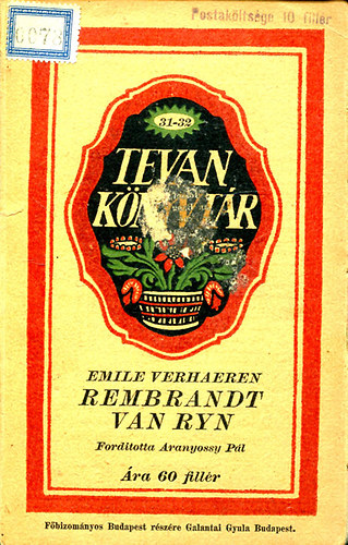 Emile Verhaeren - Rembrandt van Ryn lete, mvei