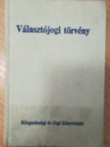 Dr. Csaltzky Gyrgy - Vlasztjogi trvny