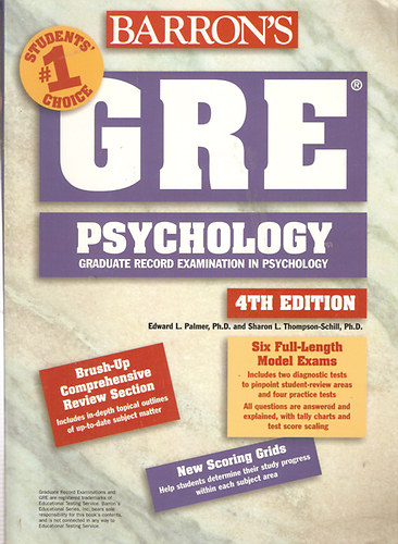 Edward L. Palmer Ph.D. - Sharon Thompson-Schill Ph.D. - Barron's GRE Psychology