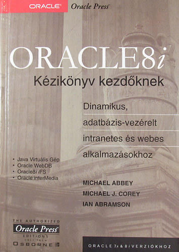 Michael Abbey - Michael J. Corey - Ian Abramson - ORACLE8i Kziknyv kezdknek