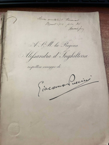 Giacomo Puccini - La Fanciulla Del West Opera in tre atti - olasz nyelv� KOTTA