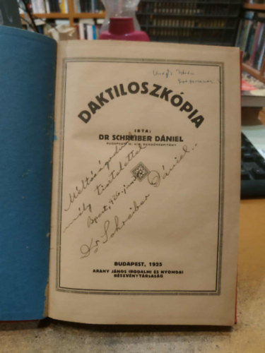 Dr. Schreiber Dániel - Daktiloszkópia