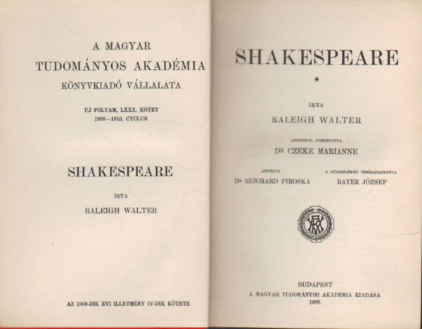 Raleight Walter - Shakespeare