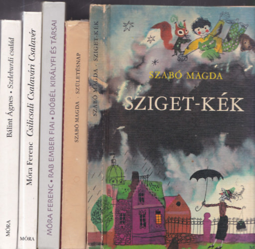 5 db klasszikus magyar ifjsgi regny: Sziget-kk + Szletsnap + Rab ember fiai - Dibl kirlyfi s trsai + Csilicsali Csalavri Csalavr + Szeleburdi csald