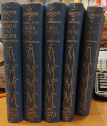 Mereskovszkij - 5 db Mereskovszkij munki: Napoleon az ember I-II.; rk titrsak I-IV.; A messis I-II.