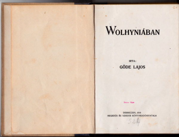 G�de Lajos - Wolhyni�ban