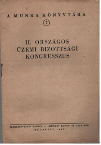 II. orszgos zemi bizottsgi kongresszus