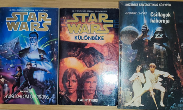 Timothy Zahn, Kathy Tyers George Lucas - 3db Star Wars könyv - George Lucas-Csillagok háborúja, Timothy Zahn-Star Wars-A Birodalom örökösei, Kathy Tyers-Star Wars-Különbéke