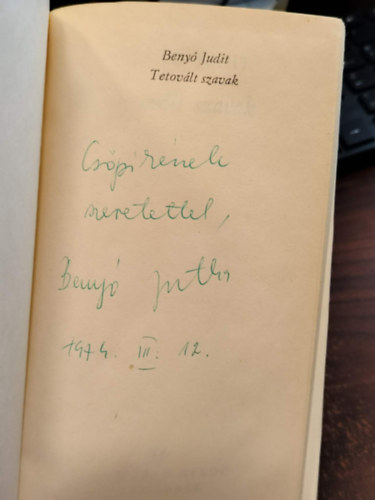 Beny� Judit - Tetov�lt szavak