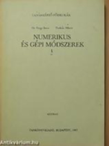 Dr. Pusks Albert Perge Imre - Numerikus s gpi mdszerek I.
