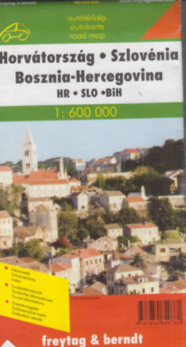 Horvtorszg - Szlovnia - Bosznia-Hercegovina auttrkp 1:600 000