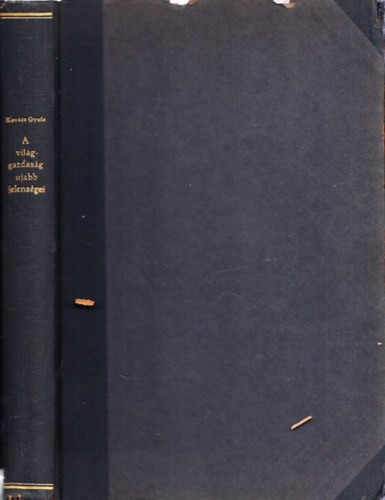 Dr. Kov�cs Gyula - A vil�ggazdas�g �jabb jelent�sei (I-III. f�zet egybek�tve)