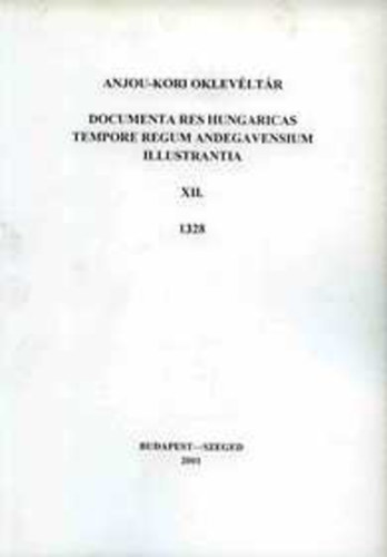 Anjou-kori oklevltr XII. 1328