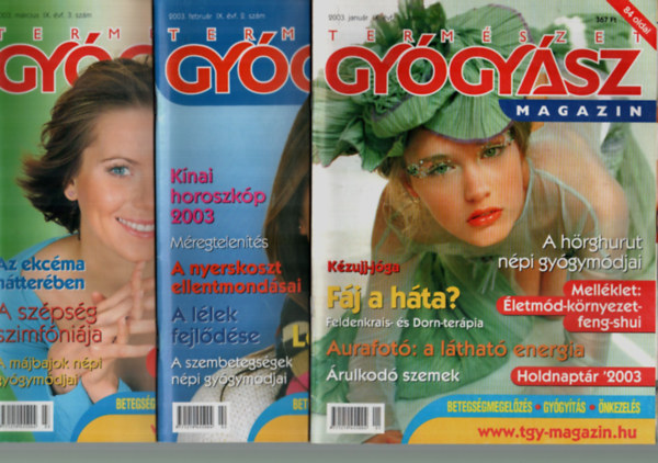 dr G�rgei Katalin - Term�szetgy�gy�sz magazin 2003/1-12. (teljes �vfolyam sz�monk�nt.)