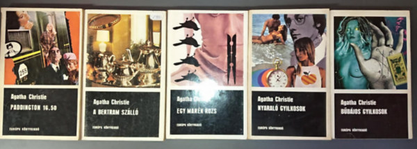 Agatha Christie - (5db) Agatha Christie knyvcsomag: Paddington 16.50 / A bertram szll / Egy mark rozs / Nyaral gyilkosok / Bbjos gyilkosok