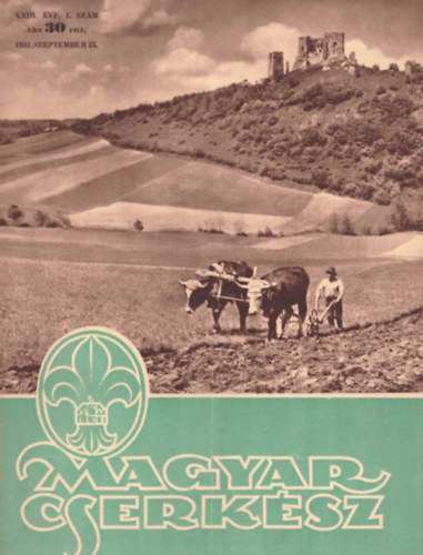 Magyar Cserksz XXIII. vf. 1 szm 1941 szeptember 15.