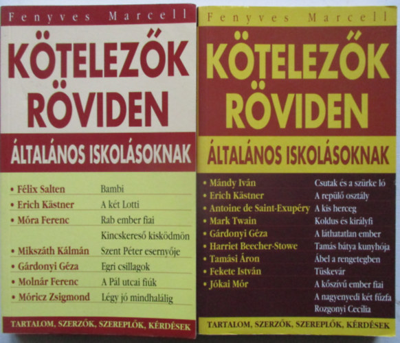 Fenyves Marcell - K�telez�k r�viden �ltal�nos iskol�soknak 1-2.