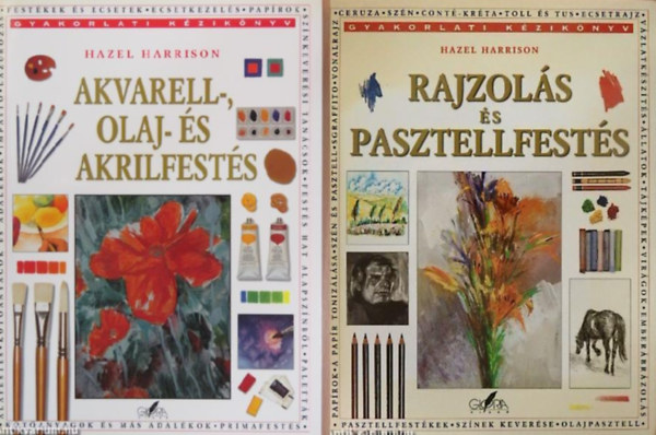 Hazel Harrison - Akvarell-, olaj- �s akrilfest�s + Rajzol�s �s pasztellfest�s (2 k�tet )