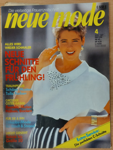 Die vielseitige Frauenzeitschrift - Neue Mode April 1987