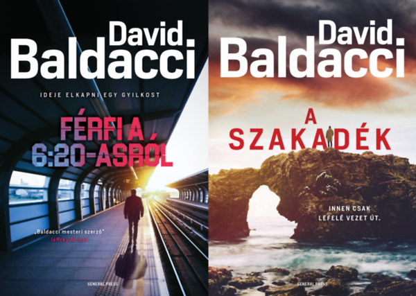 David Baldacci - 2 db David Baldacci krimi a Travis Devine sorozatbl: Frfi a 6:20-asrl + A szakadk (A Travis Devine sorozat 1. s 2. rsze)