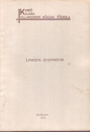Dr. Sándor Pálné - Lineáris áramkörök II.
