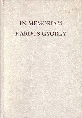 In memoriam Kardos György