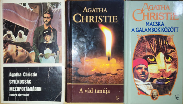 Agatha Christie - 3db Agatha Christie regny - Macska a galambok kztt, A vd tanja, Gyilkossg Mezopotmiban