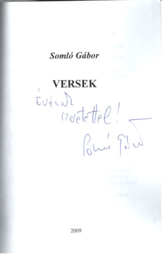 Soml Gbor - Versek (Dediklt)