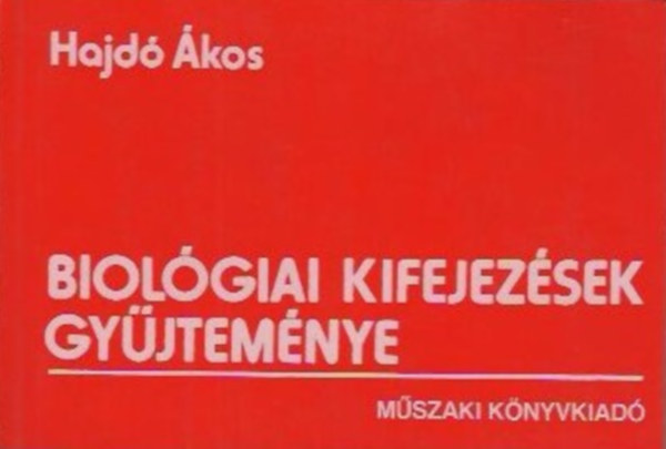 Hajd kos - Biolgiai kifejezsek gyjtemnye