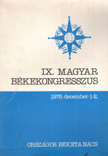 Dr. Kov�cs B�la - IX. Magyar B�kekongresszus 1978. december 1-2.