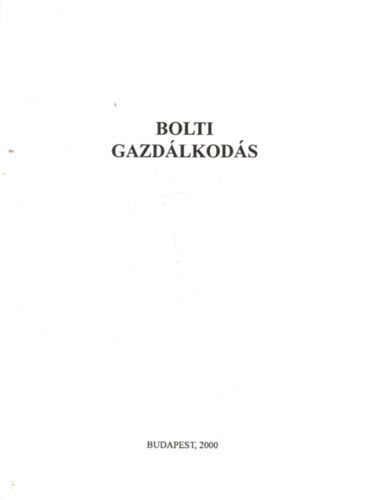 Bolti gazdlkods