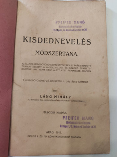Lng Mihly - Kisdednevels mdszertana