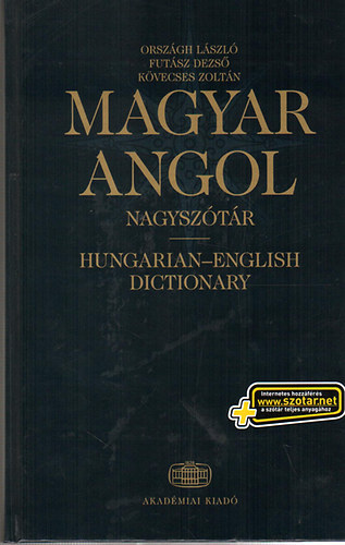 Orsz�gh-Fut�sz-K�vecses - Magyar-angol nagysz�t�r