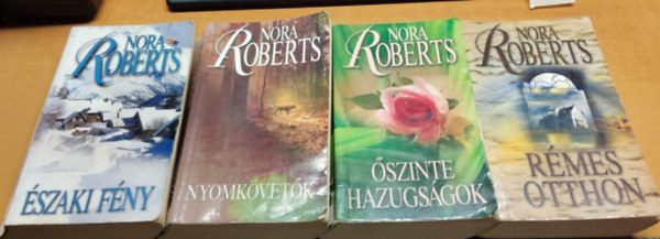 Nora Roberts - 4 db Nora Roberts romantikus regny (cmek a termklersban, sajt fot)