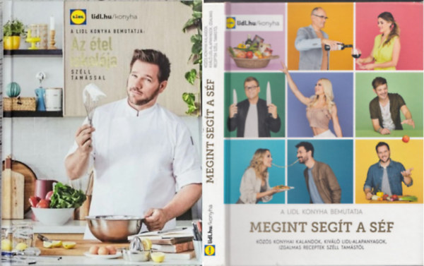 Sz�ll Tam�s - Az �tel iskol�ja Sz�ll Tam�ssal + Megint seg�t a s�f (A LIDL konyha bemutatja)  ( 2 k�tet )