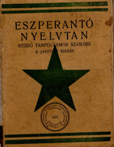 Eszperant nyelvtan-Kezd tanfolyamok szmra