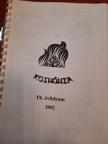 Bulnyi Gyrgy - Koinnia IX. vfolyam 2002 + VII. vfolyam 8-9. szm 2001. augusztus - szeptember