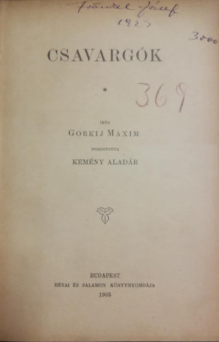 Gorkij Maxim - Csavargk
