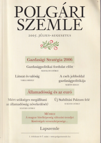 Dr. Szennyessy Judit Gorka Sebestyn - Polgri Szemle 2005. jlius-augusztus