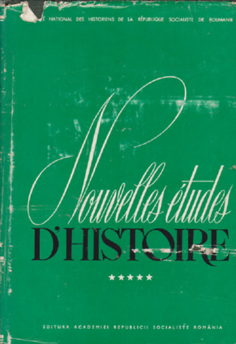 Nouvelles tudes d'histoire
