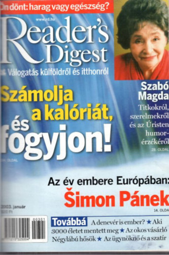 Lukcs Tams - Reader's digest jsgok 2003. teljes vfolyam ( kt ktetbe ktve )