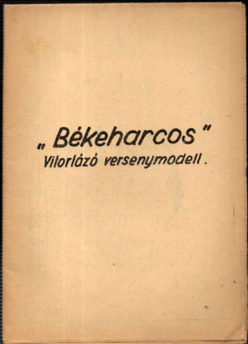 "Bkeharcos" vitorlz versenymodell
